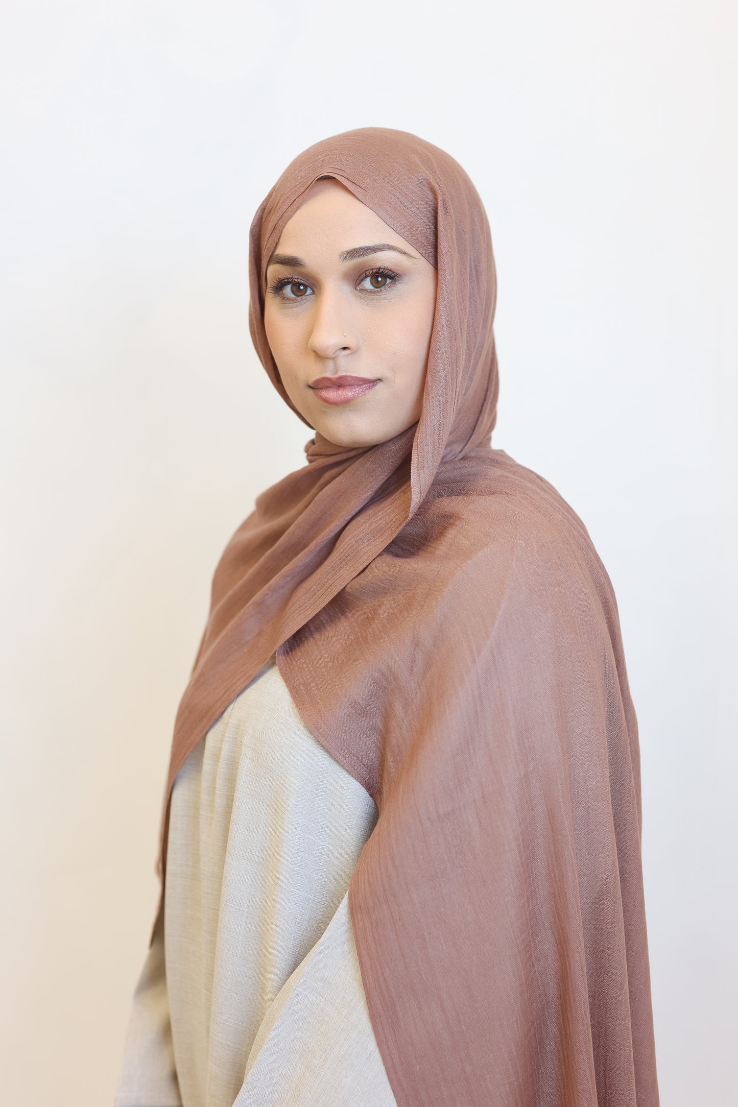 Hijab Modal Premium Sable Foncé