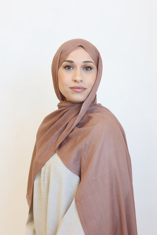 Hijab Modal Premium Sable Foncé