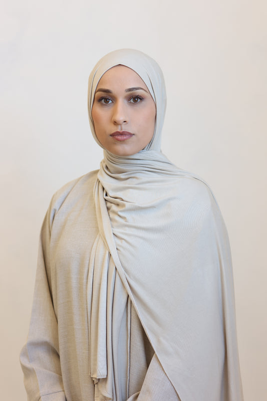 Hijab en Jersey Premium Beige